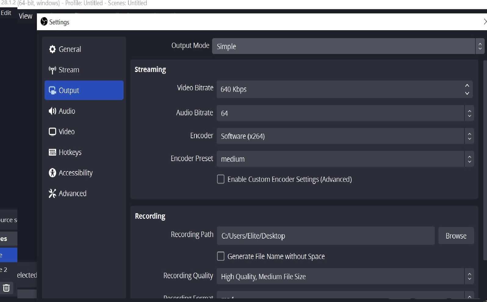 rtmp settings