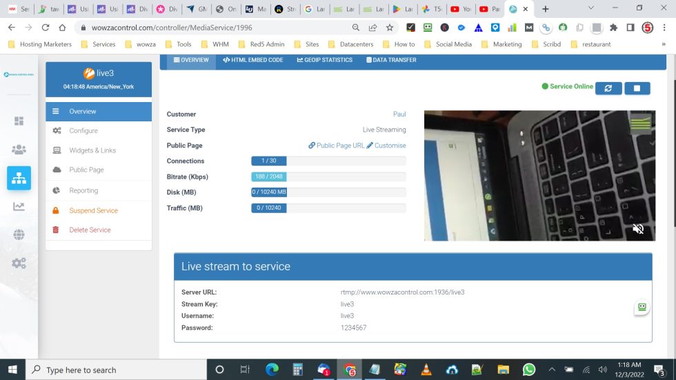 smartphone encoder to rtmp