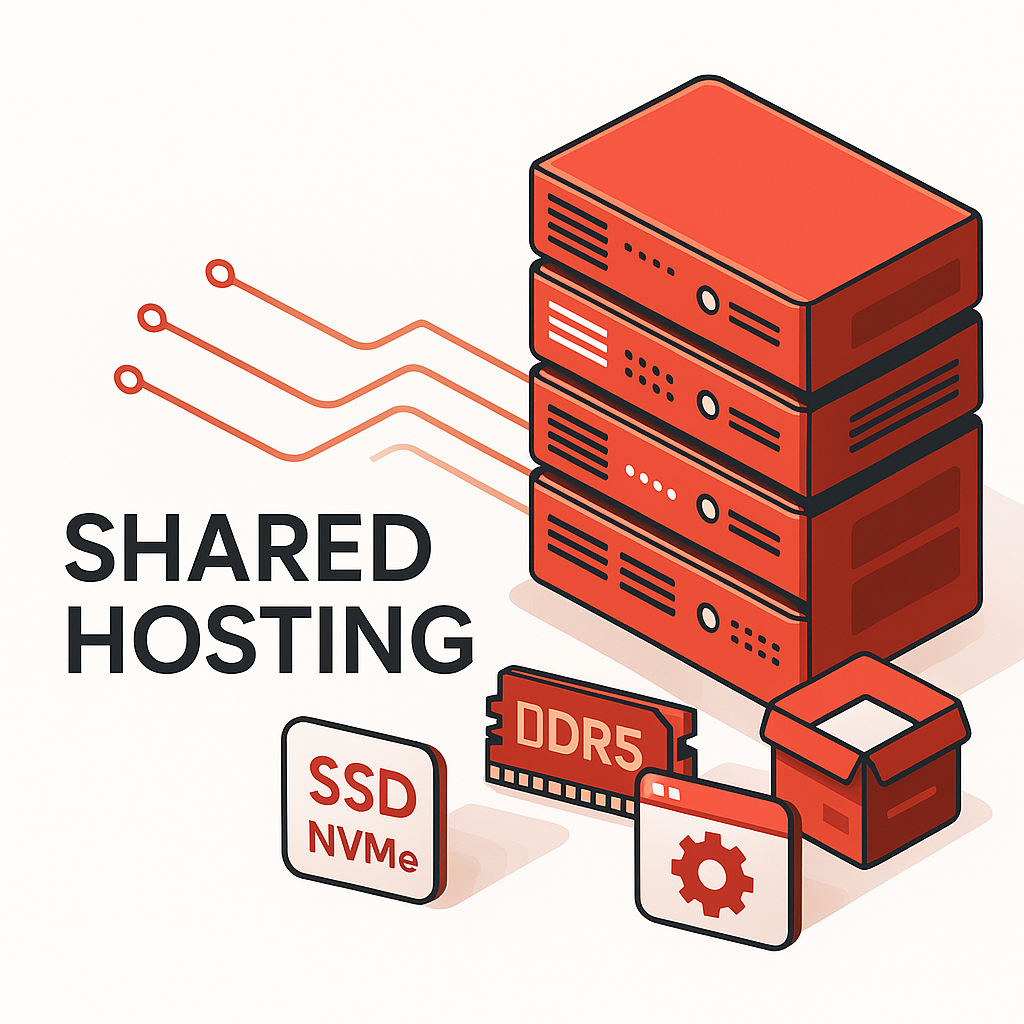 Shared hosting servers with NVMe SSD and DDR5 RAM — Red5Server
